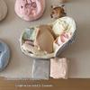 Cute Plaid Strawberry Embroidery Travel Underwear Storage Bag Portable Round Bra Lingerie Organizer Pouch For Women Trip