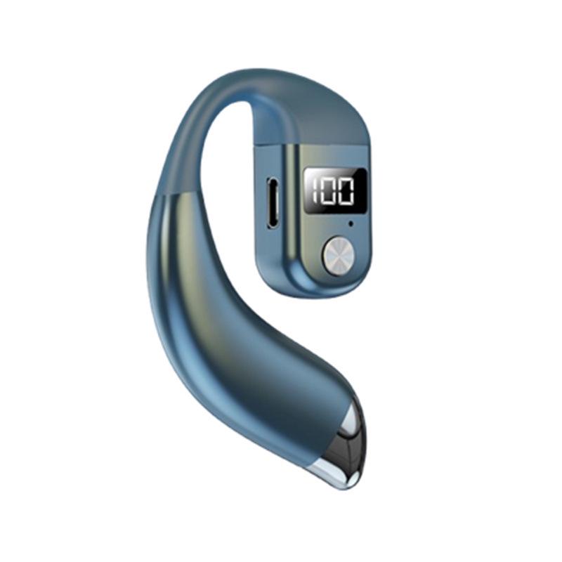 

K26 Open-Ear Wireless Bluetooth Sports Earphone - Single-Ear with Extended Battery Life, 2025 Edition темно-синього кольору