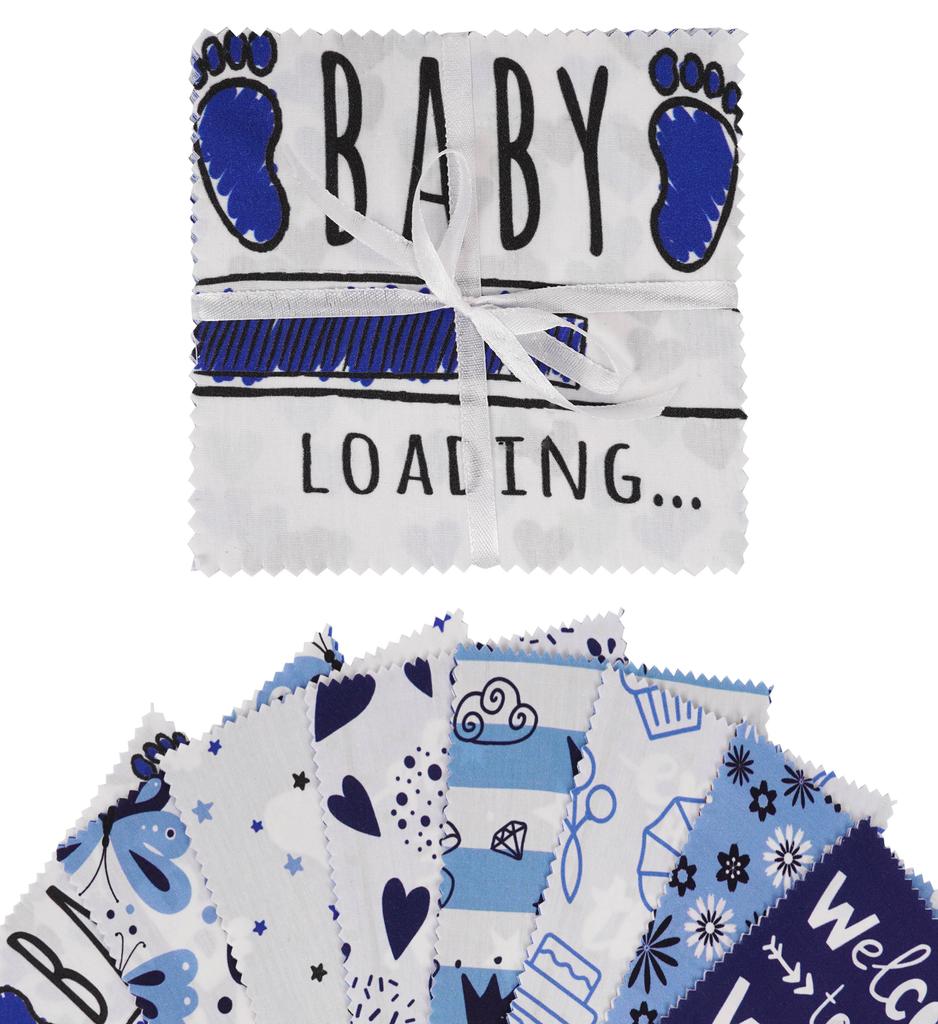 Soimoi Baby Girl Print  Precut 5-inch Cotton  Fabric  Quilting  Squares  Charm Pack DIY Patchwork Sewing Craft- Medium