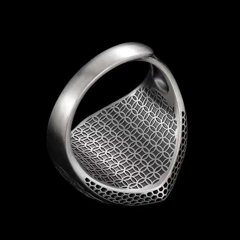 Retro Faucet Ring for Men, Fashionable Single Ring, Index Finger, Domineering Ring Opening, Adjustable