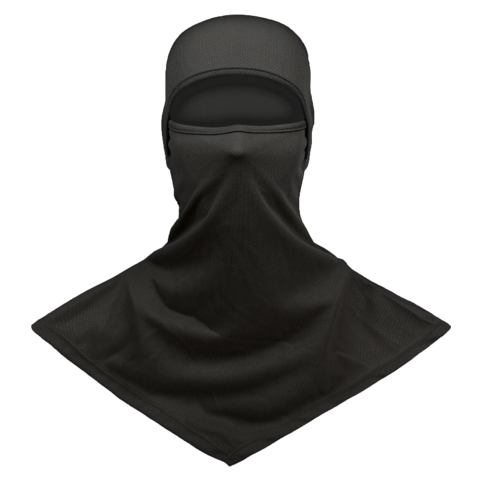 

Full Face Balaclava Hood with Breathable Fabric and Extended Neck Coverage for Outdoor Activities Cycling Skiing Hiking One Size чёрный