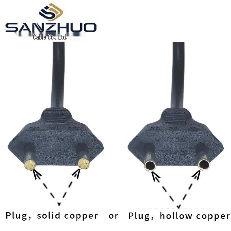 VDE Certified European To US/UK Adapter Power Cord with Tinned End