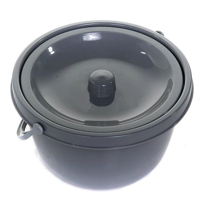 Deluxe Portable Toilet Basin with Lid for Commode Chair – Thickened Household Accessory