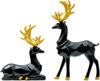 Nordic Resin Geometric Elk Sculpture Sitting Standing Deer Statues Christmas Reindeer Home Decor For Living Room Tv Cabinet Wine