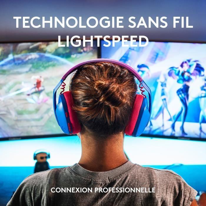 Casque Gamer - Sans Fil - Logitech G - G435 Lightspeed - Bleu