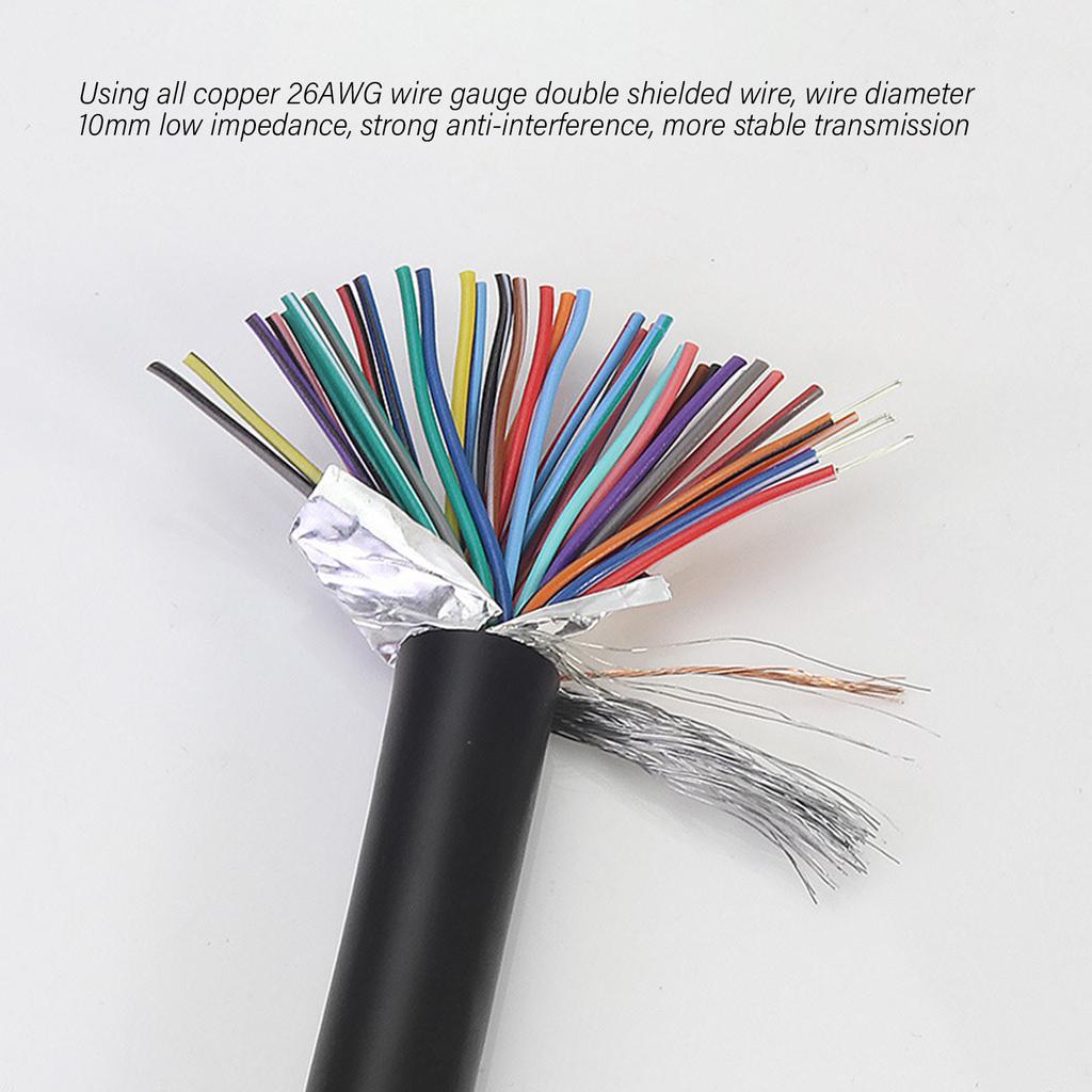 Quality DB37 Cable DB37 Male To Male Copper Extension Cable 37 Pin Cable Shielded Cord for Secure Data Transmission