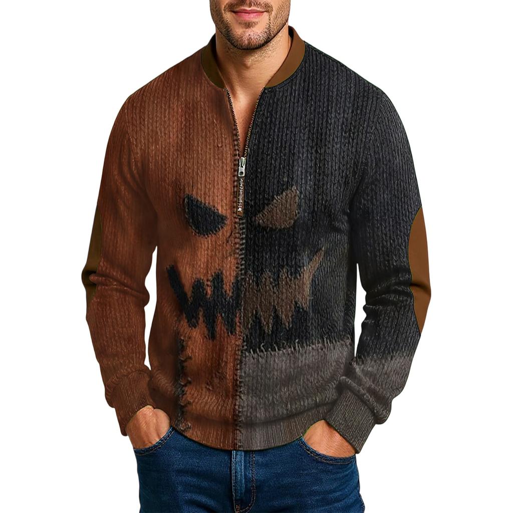 Men'S Outdoor Zipper Long Sleeved Sportswear Casual Sweatshirt