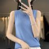 Women Tank Sleeveless MODERN NEW SAGA Summer T-shirt Knit Top Lace Basic Vest Female O-neck