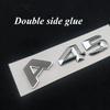 A45 Car Sticker Rear Trunk Letters Badge Emblem Chrome Black Logo 3D Stickers Auto Accessories For Mercedes A45 AMG W176 W177 14-16