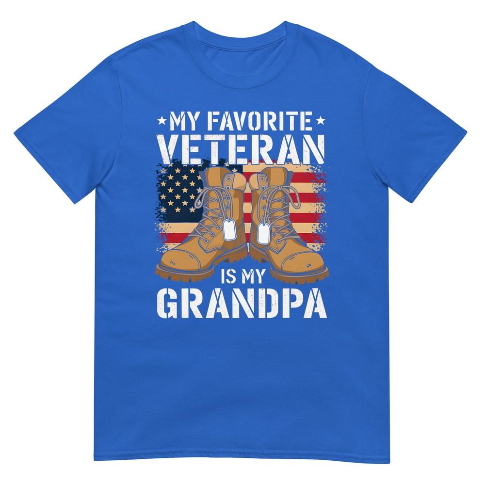 My Grandpa Is A Veteran Fathers Day Veteran Day TShirt