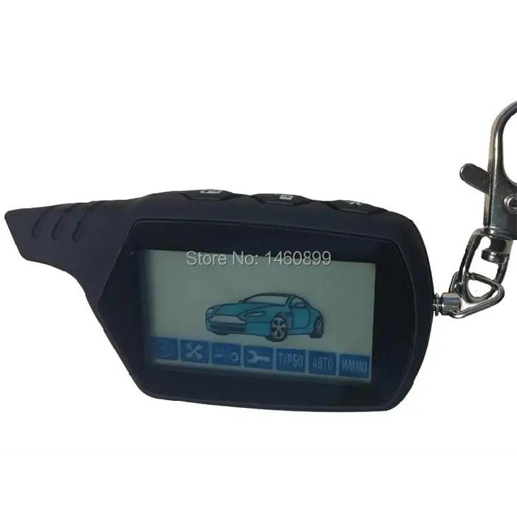 A91 2-way LCD Remote Control Key For Russia Original Dialog Security Two way Car Alarm System Engine Start Starline A91 Keychain
