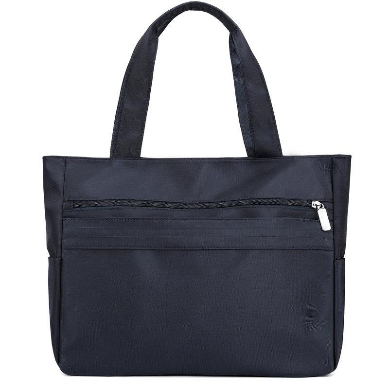 Women's Bag Lightweight Nylon Tote Bag Men Solid Color Shoulder Bag