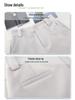 Spring 2025 Women's High-Waist White A-Line Suit Shorts - Casual, Loose Wide-Leg Design