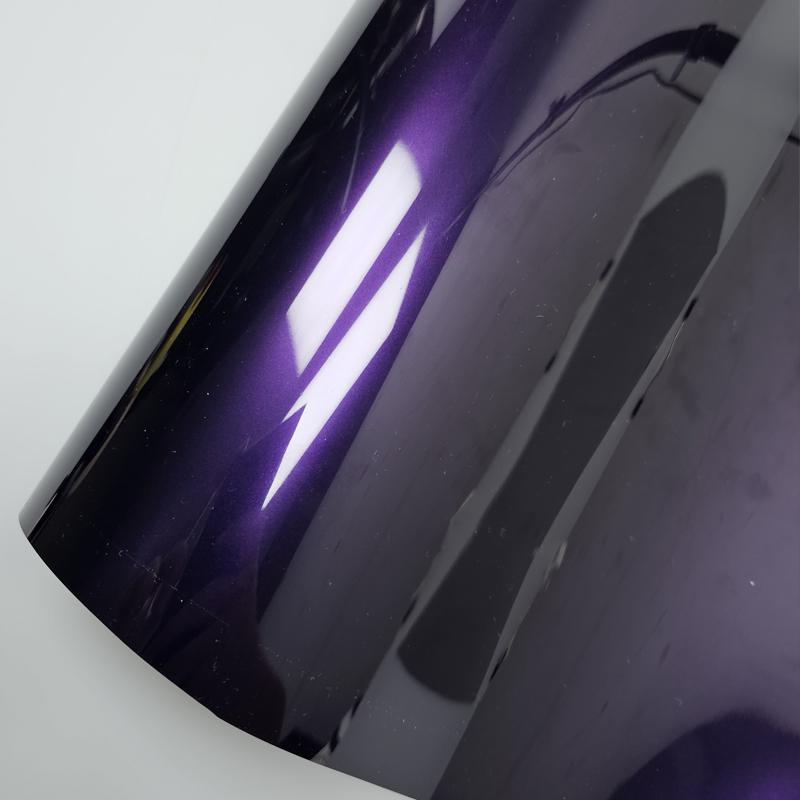 High Glossy Metallic Midnight Purple Wraping