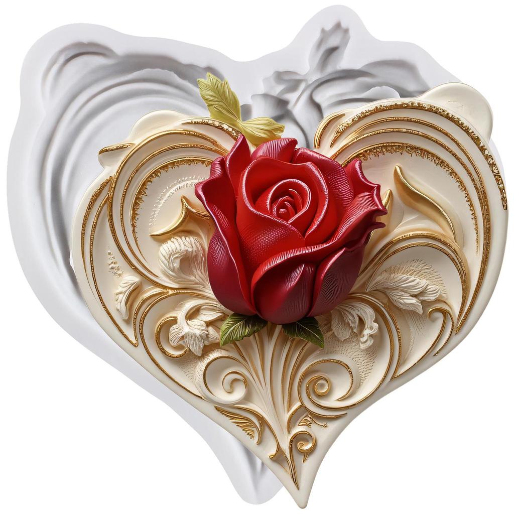 Rose Flower Silicone Mold Flower Fondant Molds Cake Decorating Tools Cupcake Topper Candy Resin Clay Chocolate Gumpaste Mold