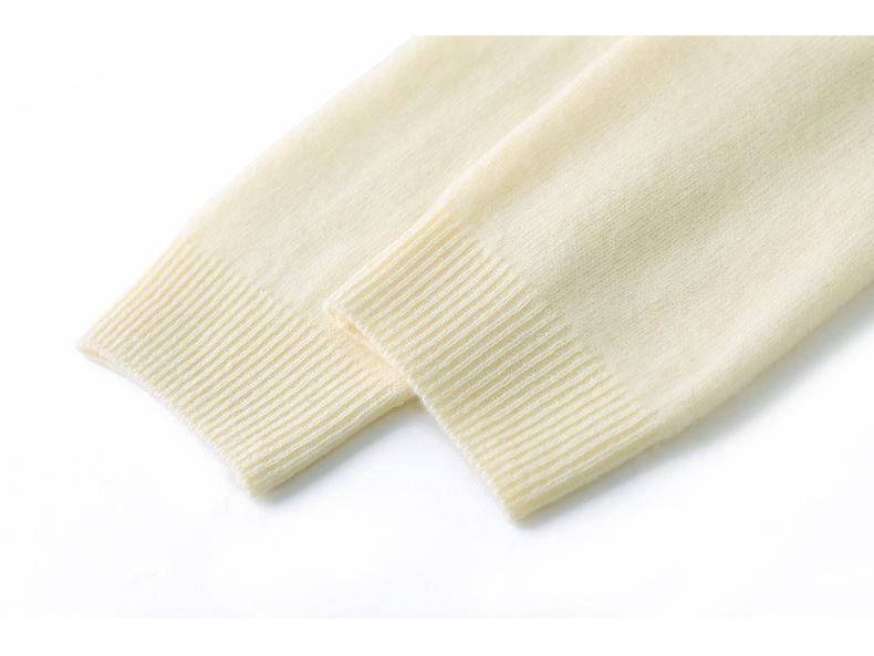 Women's Short Wool Embroidered Cardigan Sweater - 2025 Autumn Collection