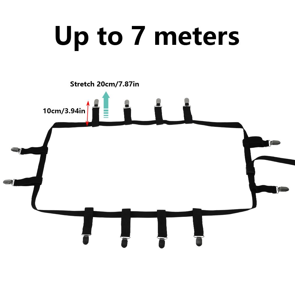 Slip-Resistant Bedding Holder Straps Mattress Clip Belt Grippers Elastic Fastener Bed Sheets Buckle