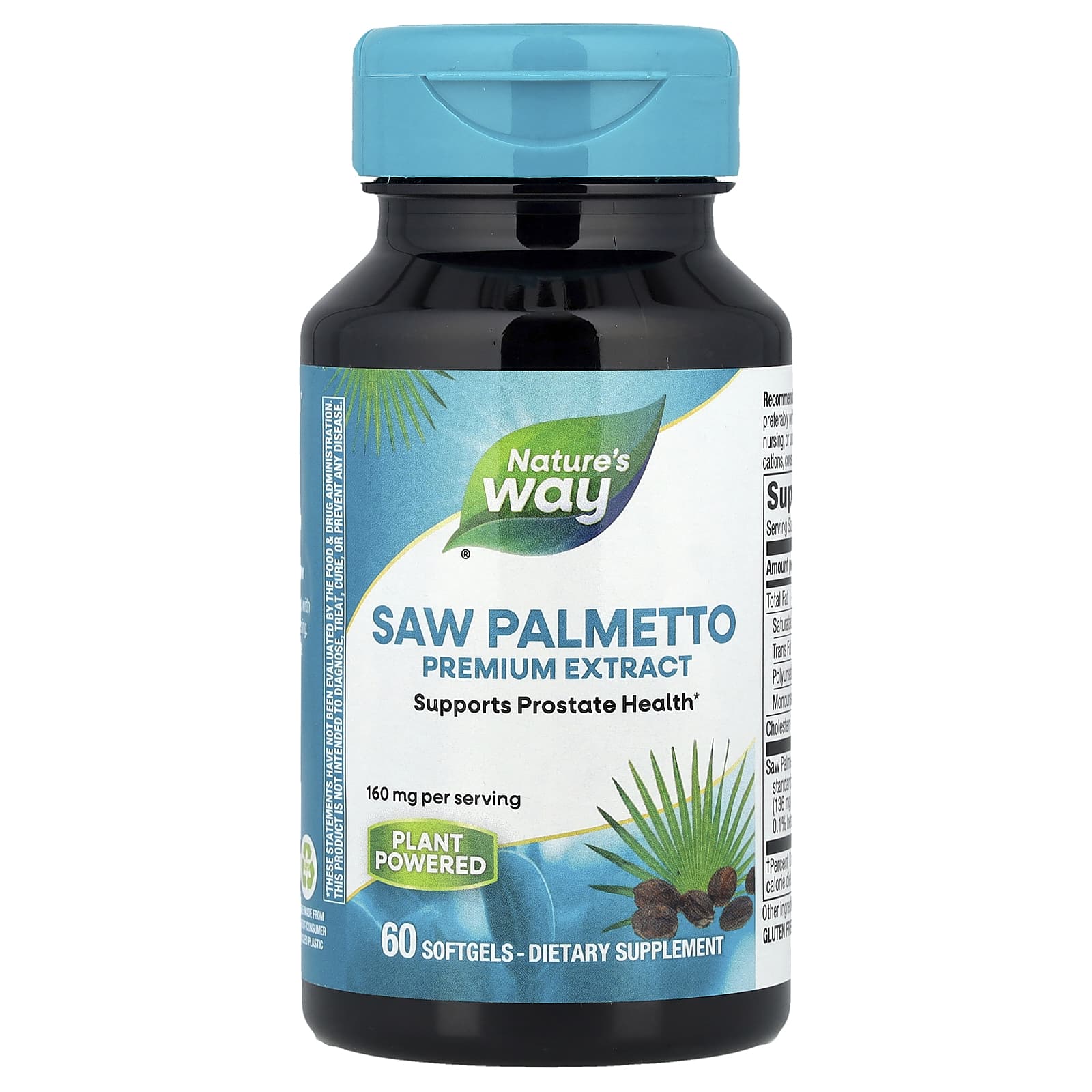 

Nature S Way, Saw Palmetto, 160Mg, 60 Softgels