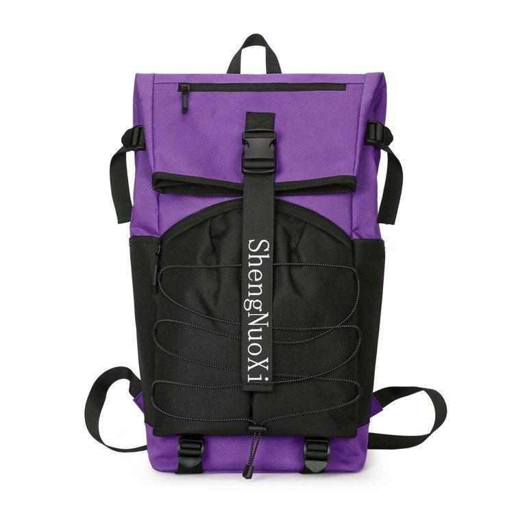 Schoolbag Trend Color Matching Backpack Street Style Outdoor Sports Backpack Trend Fashion College Student Campus Lightweight School Bag Men