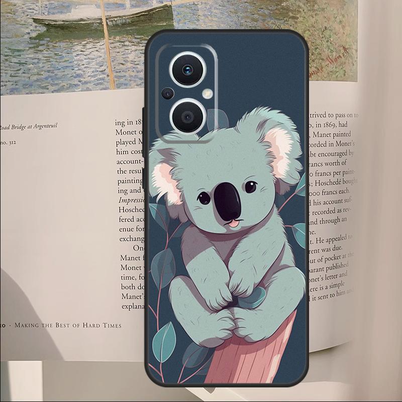 Cute Australia Koala Art Cover For OPPO Reno 11F 12F 13F 14F 10 11 12 13 14 Pro 7 8 Lite OPPO Find X6 X8 X9 Pro Case