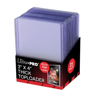 Ultra Pro 25-Pack Toploaders: 3" X 4" Action Packed 55Pt Toploaders