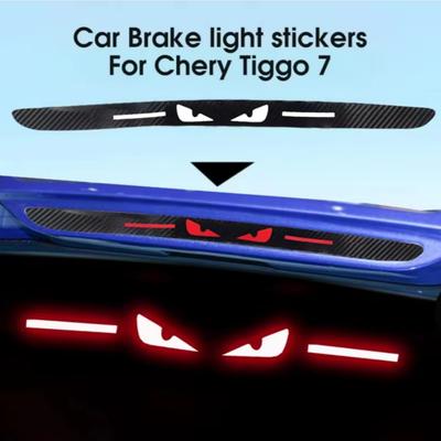 Příslušenství Samolepka na auto Zadní světla Brzdová světla Ochrana lampy Kryty z uhlíkových vláken Styling S originálním logem Pro Chery Tiggo 7