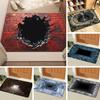 Optical Illusion Rug Non-Slip 3D Visual Trap Floor Mat Bottomless Hole Design Doormat for Entrance Living Room Playroom Office