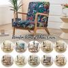 Home Decor Armchair Slipcover Elastic Chair Cover Zipper Stretch Wooden Arm Chair Cover Protector Removable Seat Cover