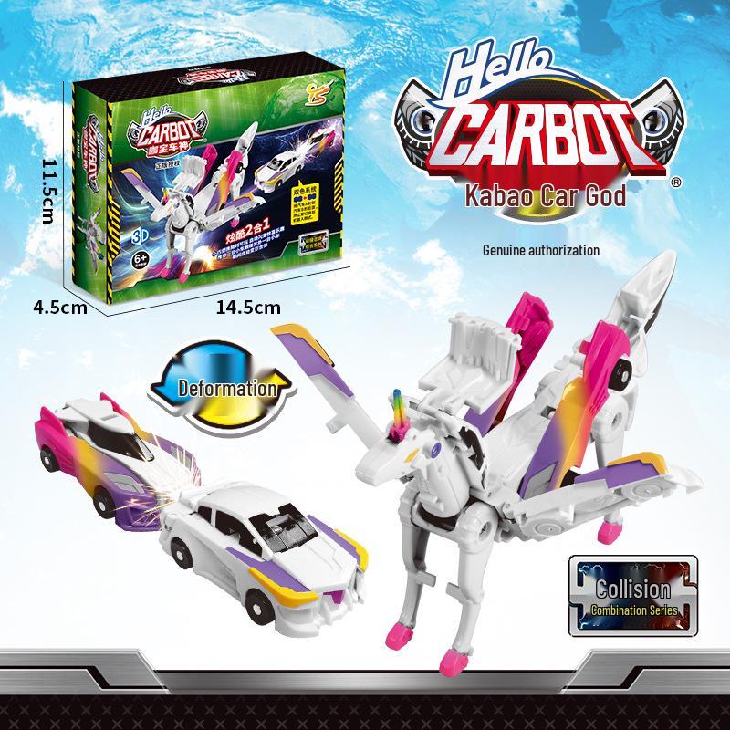 Silverwing Dragon Kaboo: Two-in-One Collision and Pegasus Unicorn Transforming Toy