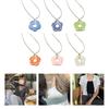 Acrylic Flower Pendant Charm Necklace Wax Line Clavicle Chain Sweet Fashion Choker Neckchain Jewelry Gift for Women Girl