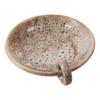 Incense Holder Ceramic Vintage Candle Holder Khaki Round Candlestick Tray Simple Incense Tray Home Decor