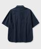 NONBLANK Hidden Button Down Shirt_Dark Navy