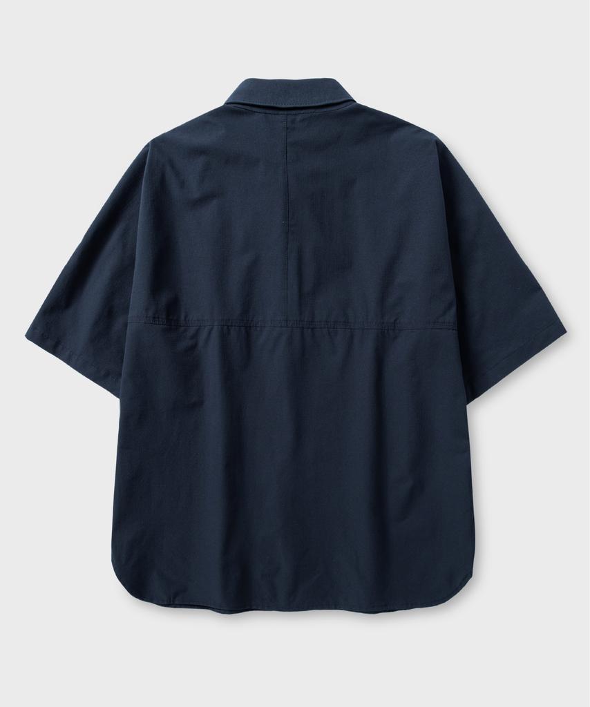 NONBLANK Hidden Button Down Shirt_Dark Navy