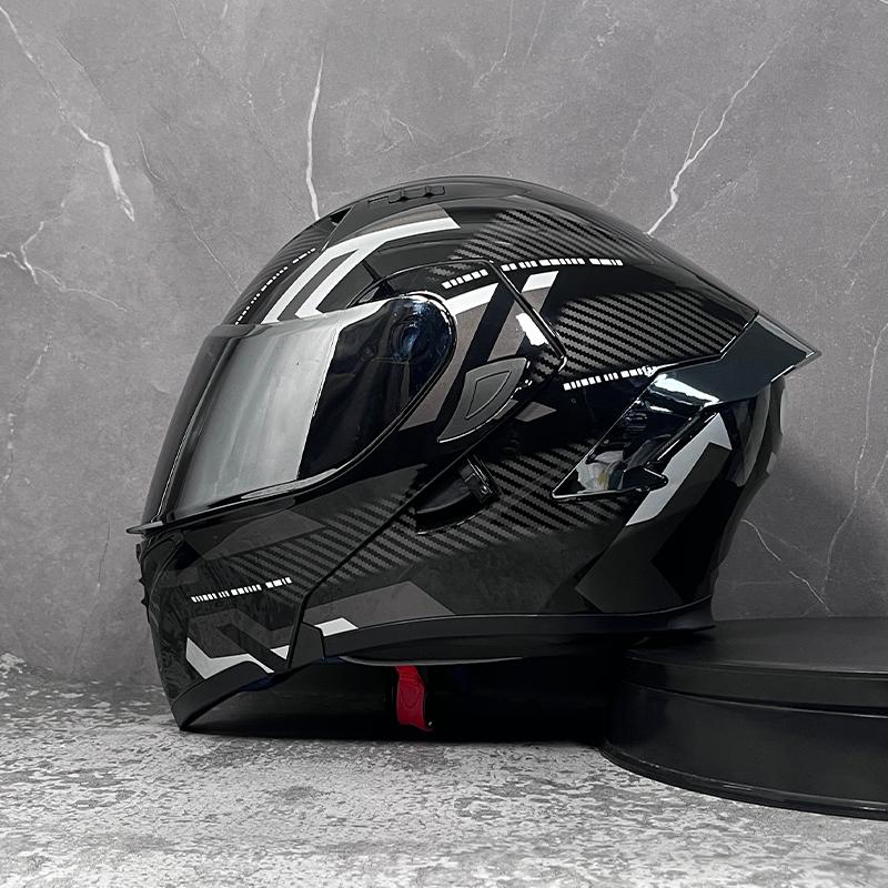 Motorcycle helmets Double Visors Modular Flip Up helmet DOT approved Full face casque moto racing Motocross helmet DOT