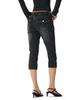 Deketeuumeon Seamed Low Rise Capri Jeans Dcwpt024Black
