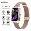 NORTH EDGE Luxury Women Rose Gold Watch Fashion Ladies Quarta Diamond Wristwatch Women Heart Rate Blood Oxygen