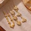 Cz Heart Butterfly Pendant Necklace For Women Luxury Sparkling Cubic Zirconia Y-Shaped Lariat Necklaces Elegant Jewelry Gift