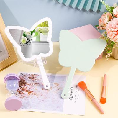 Schmetterlings-Handspiegel für Make-up: Tragbar, High-Definition mit Aufhängeloch