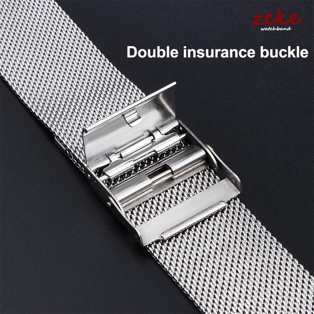 0.6mm Mesh Milanese Watch Band 10/12/14/16/18/19/20/21/22mm Straps for Seiko for DW Business Stainless Steel Wristwatch Bracelet
