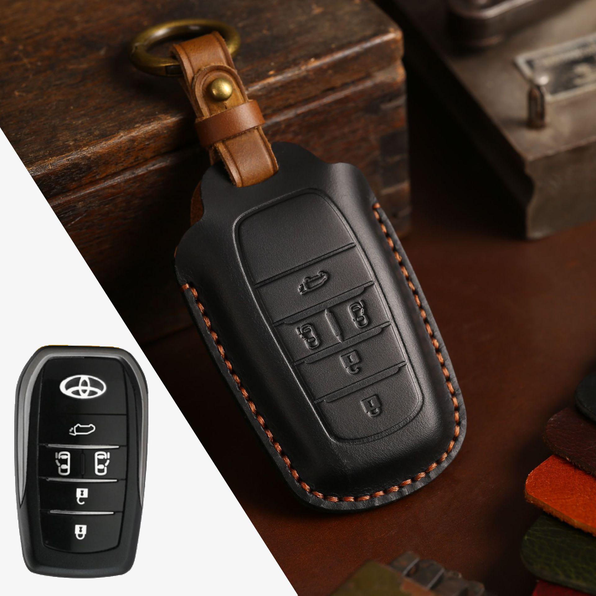 

Premium Handmade Cowhide Key Cover for Toyota Alphard