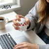 Handquetsch-Stressball Cartoon gedämpftes Brötchen Spielzeug mit Dampfgarer, Teig-Übung zur Entspannung Sensorisches Fidget-Spielzeug, Anti-Angst-Dampfgarer
