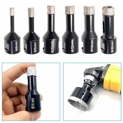 1Pcs M14 Thread Hole Opener 6mm-25mm with Wax Diamond Drilling Core Bit Dry Brazed Angle Grinder Drill Bit