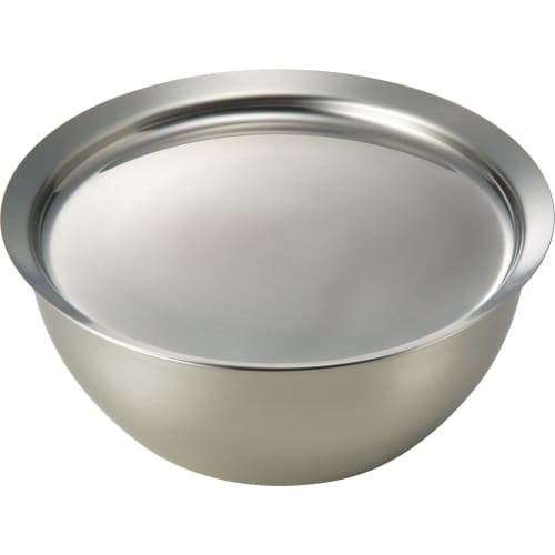 La base Tsubame-Sanjo Stainless Steel Bowl, Strainer, Plate, and Shallow Strainer Set (4 pieces) Made in Japan by Yoko Arimoto, LLM-8717