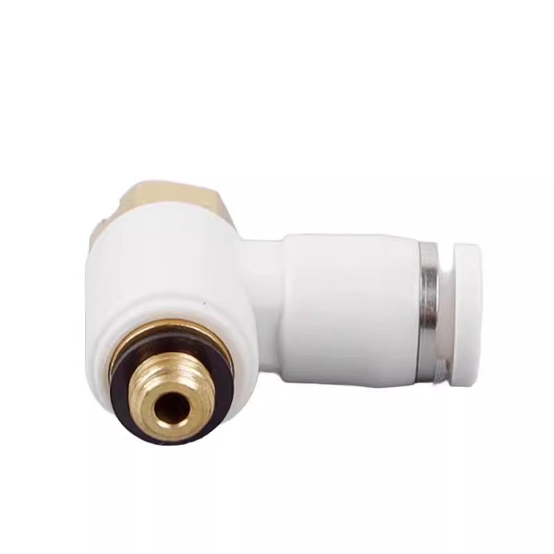 Mini PH Zweifacher Winkel Externer Gewinde Pneumatik-Verschraubung Luftschlauch Schnellkupplungs-Fitting (PH03-M5C/04-M5C)
