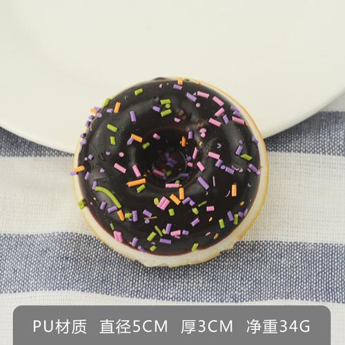 1pc Simulation Colorful 5cm Donuts Bread Fake Cake Fun Ornament Pendant Slow Rebound Toys  Playsets Fake Food Decor Photography Props