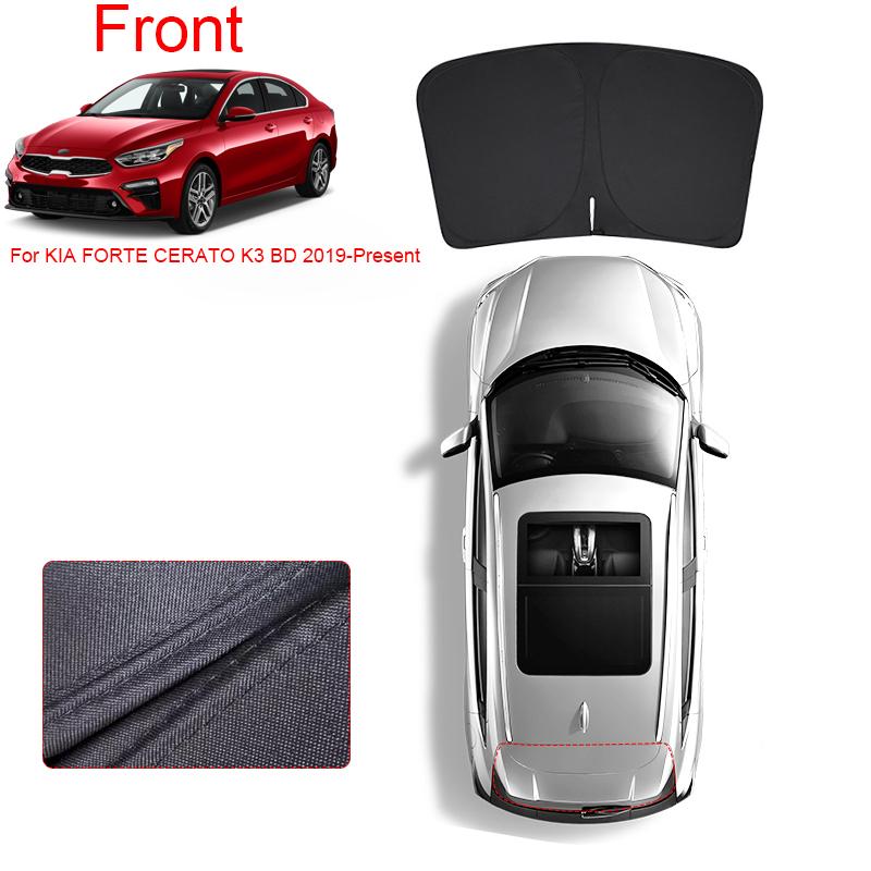 Car Black Window Privacy Sunshade For KIA FORTE CERATO K3 BD 2019-2026 Anti-UV Heat Insulation Protect Cover Interior Accessory
