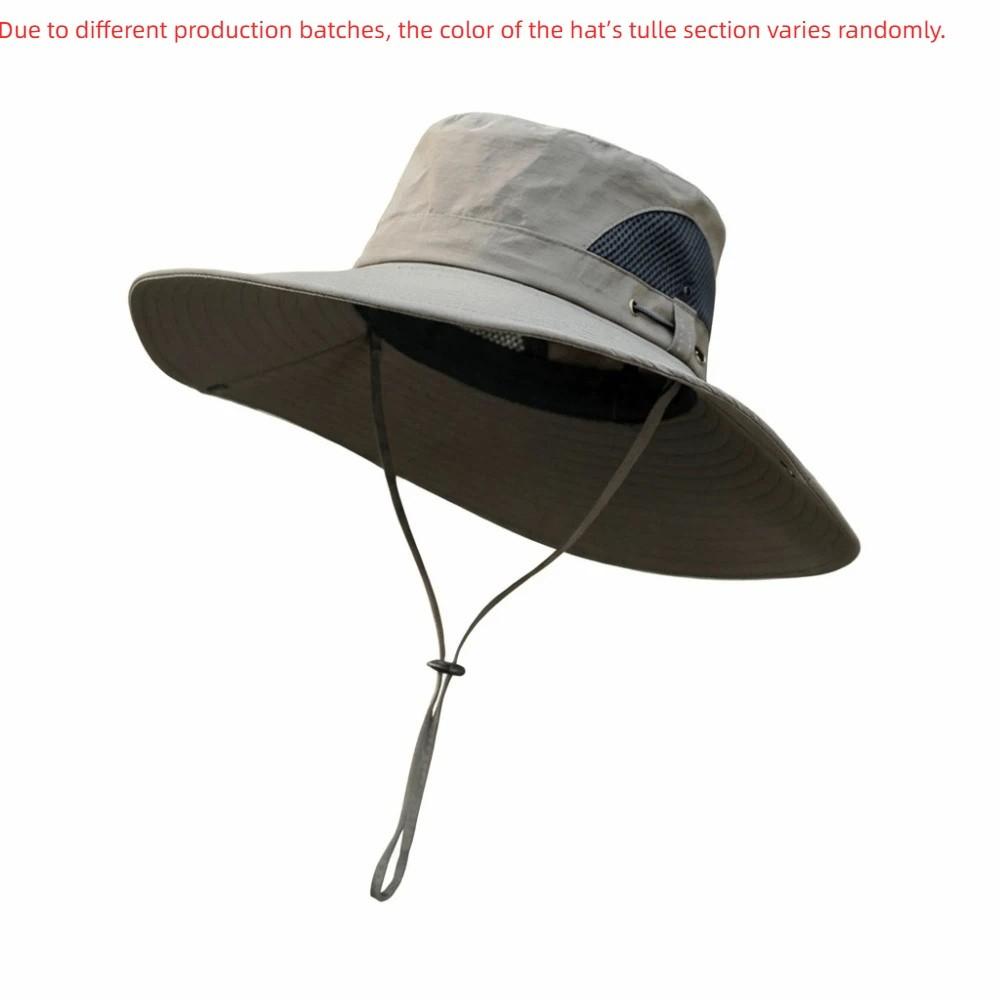 

Breathable Fisherman Hat Foldable UV Protection Hat Female Large Brim Sun Hat Hiking зелений/глибокий