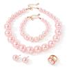 Retro Light Luxury French Five-piece Set, Pearl Jewelry Set, Women's Banquet Senior Versatile Girlfriend Gift