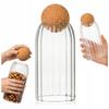 0.87 Litre Glass Container with Cork Ball
