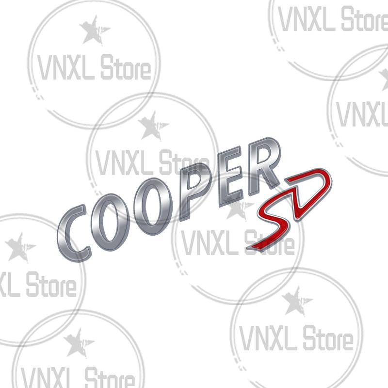 Car-Styling Metal COOPER SD Emblem Car Trunk Body Stickers For Mini Cooper S JCW R55 R56 R57 R58 F54 F55 F56 F57 F60 Countryman